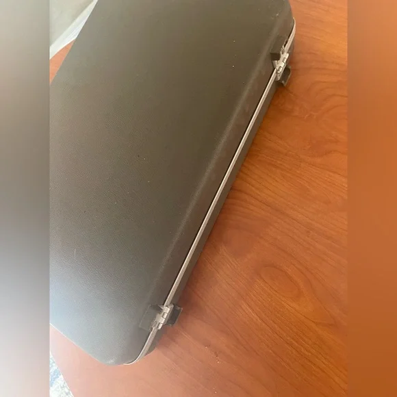 Silver Briefcase with Brown Interior - Picture 6 of 8